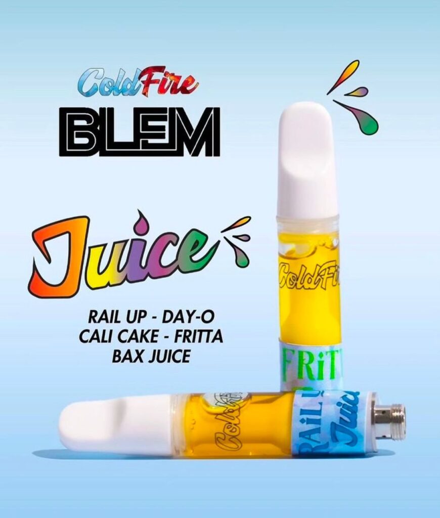 A Cold Fire Carts paired with a compatible 510-thread battery.